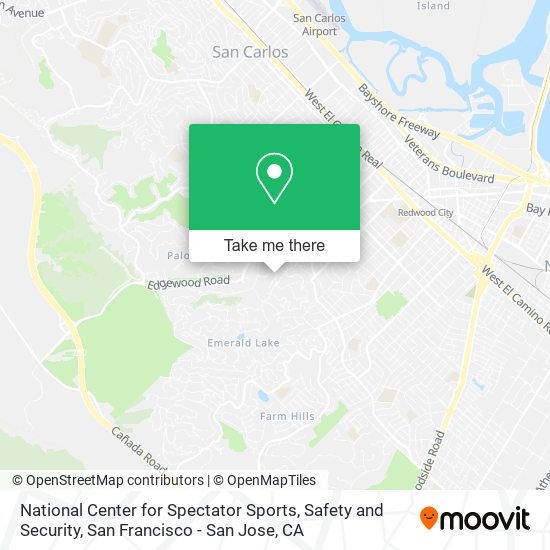 Mapa de National Center for Spectator Sports, Safety and Security