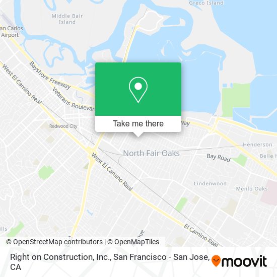 Right on Construction, Inc. map