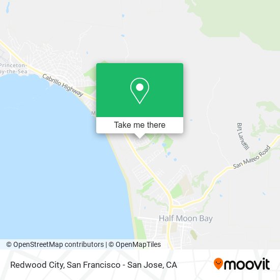 Redwood City map