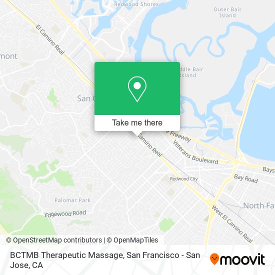 BCTMB Therapeutic Massage map