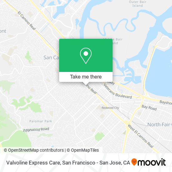 Valvoline Express Care map