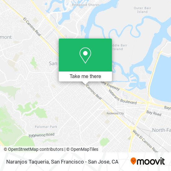 Naranjos Taqueria map