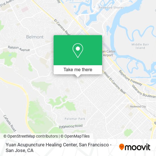 Yuan Acupuncture Healing Center map