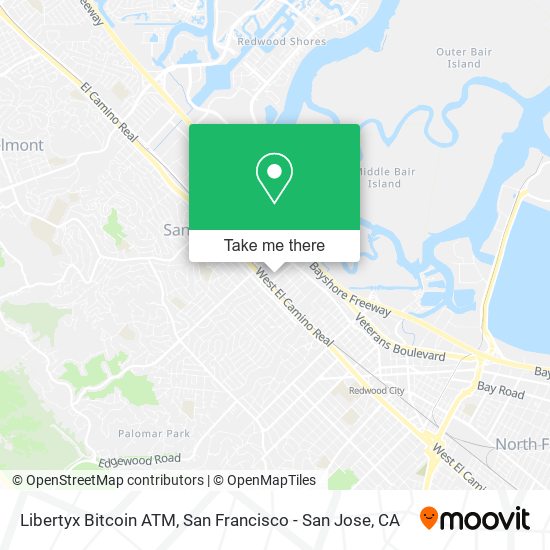 Mapa de Libertyx Bitcoin ATM