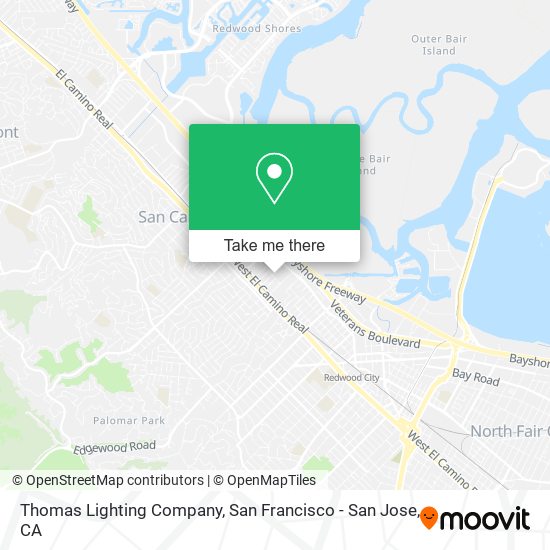 Thomas Lighting Company map