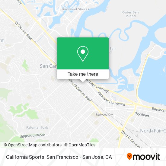 California Sports map