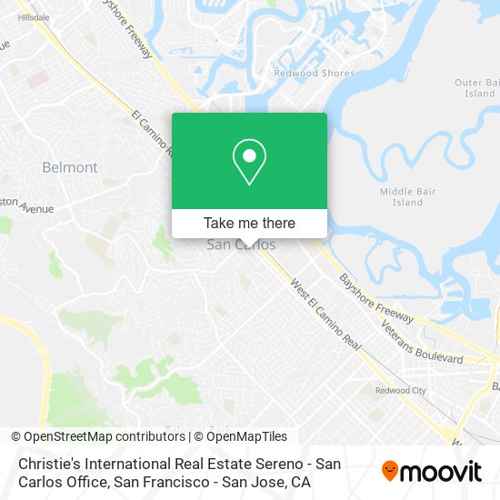 Mapa de Christie's International Real Estate Sereno - San Carlos Office