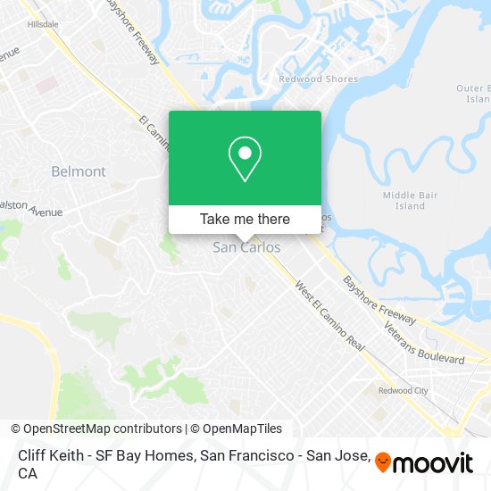 Mapa de Cliff Keith - SF Bay Homes