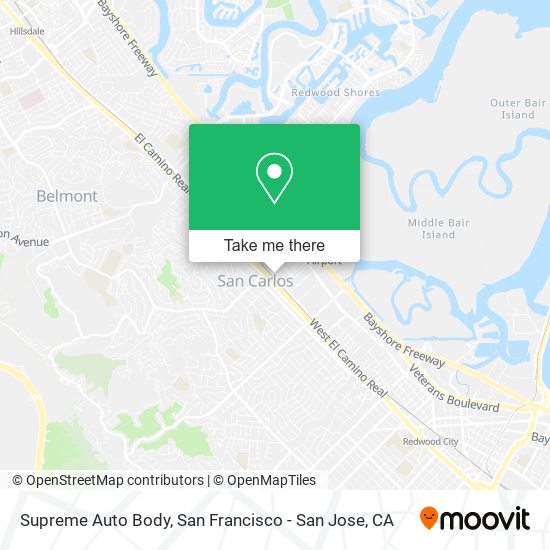 Supreme Auto Body map