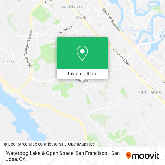 Waterdog Lake & Open Space map