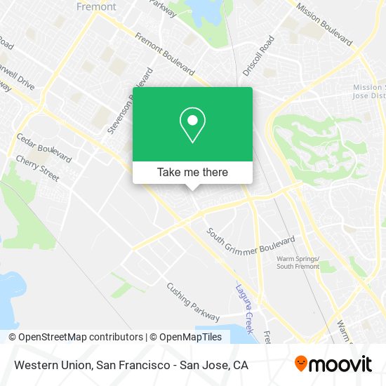 Western Union map