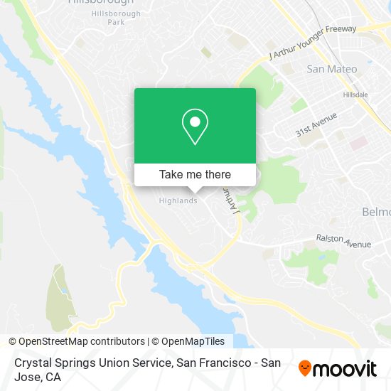 Mapa de Crystal Springs Union Service