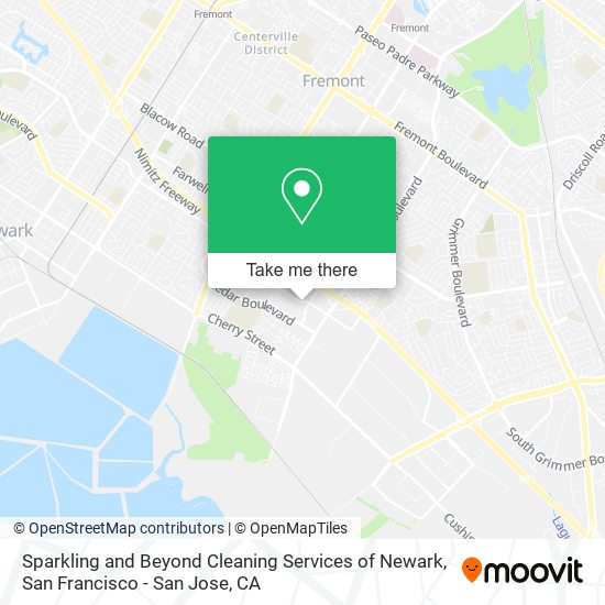 Sparkling and Beyond Cleaning Services of Newark map