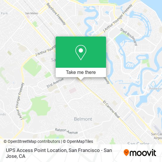 UPS Access Point Location map