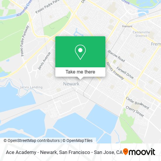 Mapa de Ace Academy - Newark
