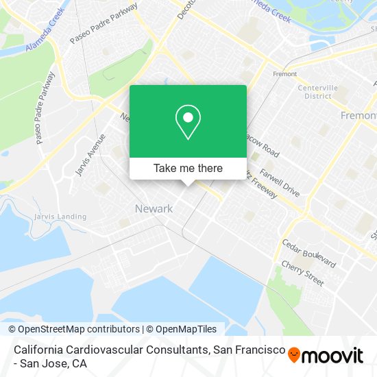 California Cardiovascular Consultants map