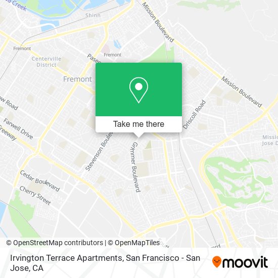 Irvington Terrace Apartments map