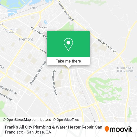 Frank's All City Plumbing & Water Heater Repair map