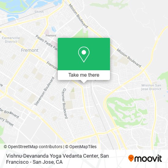Mapa de Vishnu-Devananda Yoga Vedanta Center