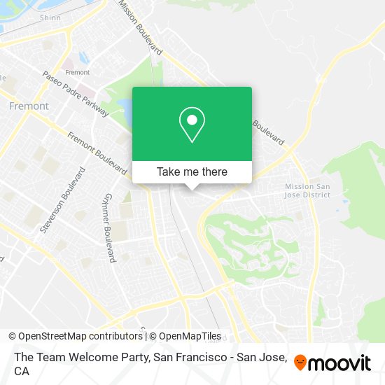 The Team Welcome Party map
