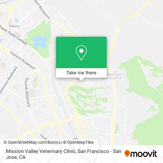 Mapa de Mission Valley Veterinary Clinic