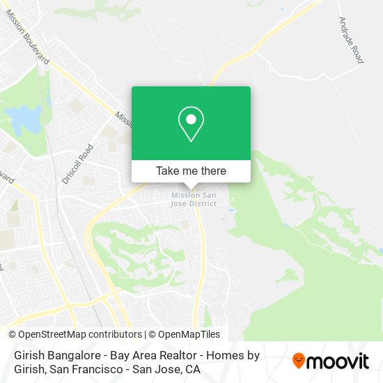 Girish Bangalore - Bay Area Realtor - Homes by Girish map