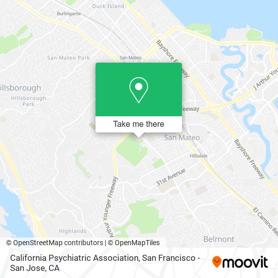 California Psychiatric Association map