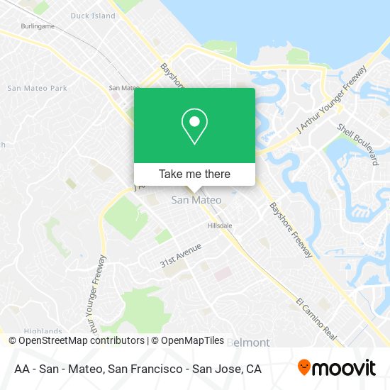 AA - San - Mateo map
