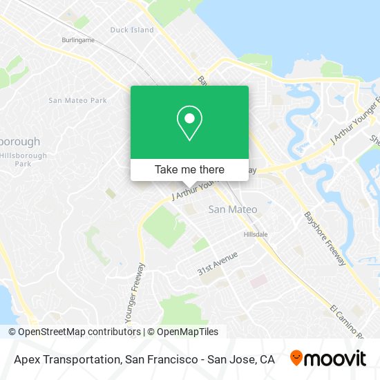 Apex Transportation map