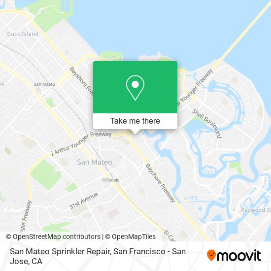 Mapa de San Mateo Sprinkler Repair