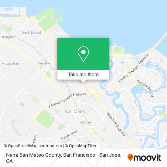 Nami San Mateo County map