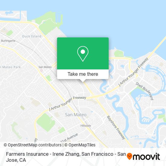 Farmers Insurance - Irene Zhang map