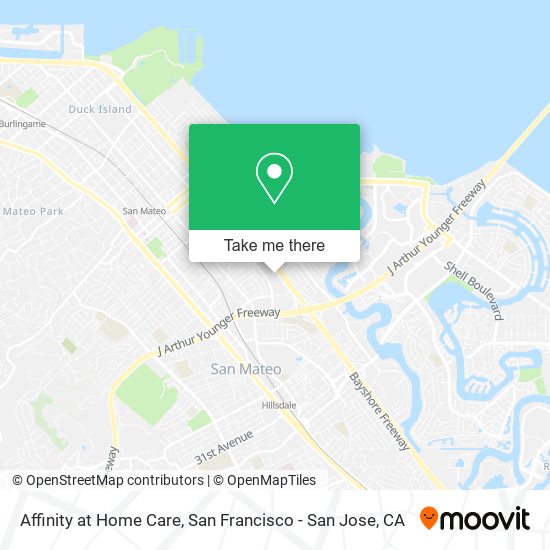 Affinity at Home Care map