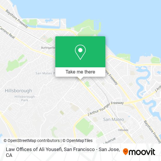 Mapa de Law Offices of Ali Yousefi