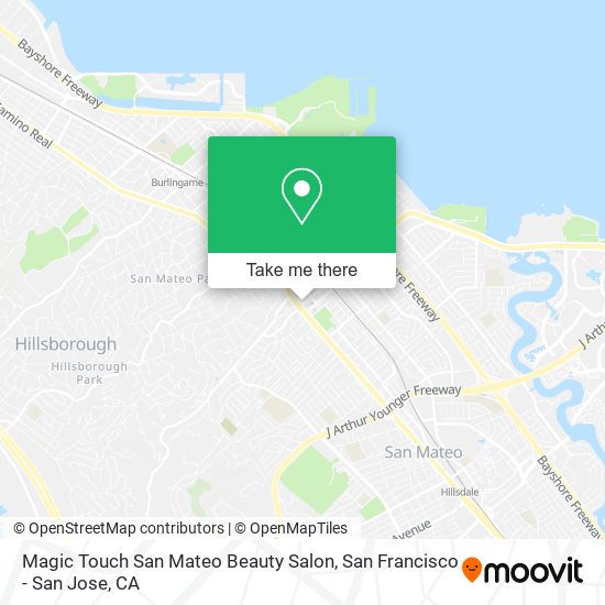 Mapa de Magic Touch San Mateo Beauty Salon