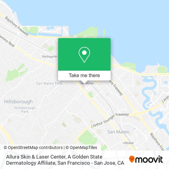 Mapa de Allura Skin & Laser Center, A Golden State Dermatology Affiliate