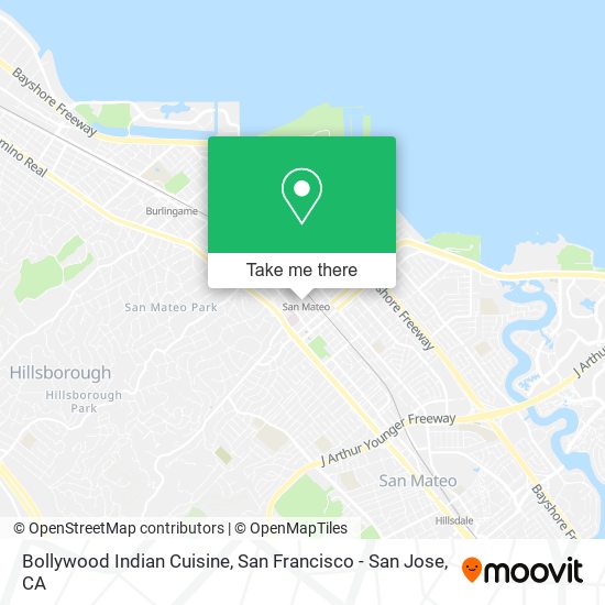 Bollywood Indian Cuisine map