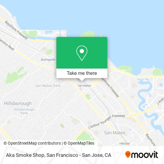 Mapa de Aka Smoke Shop