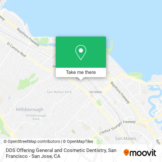 DDS Offering General and Cosmetic Dentistry map