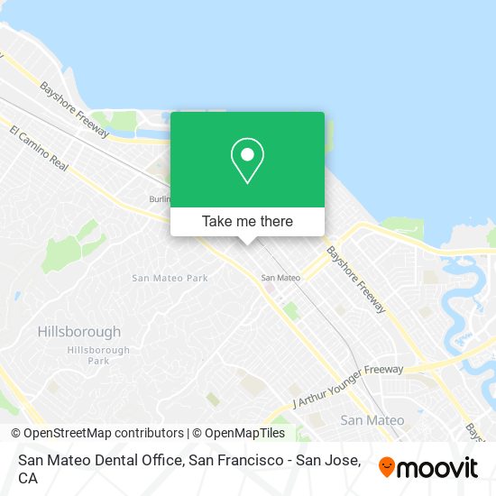 San Mateo Dental Office map