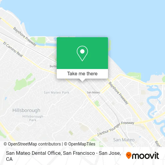 San Mateo Dental Office map