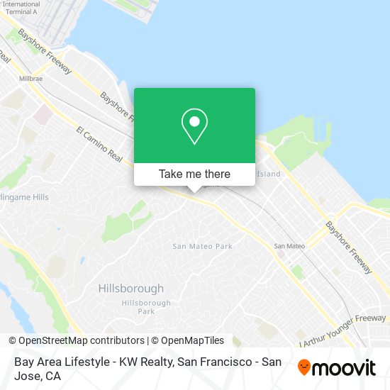 Bay Area Lifestyle - KW Realty map