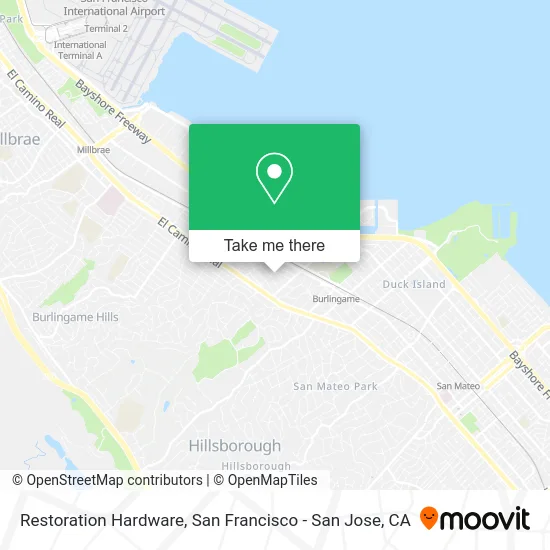 Restoration Hardware map