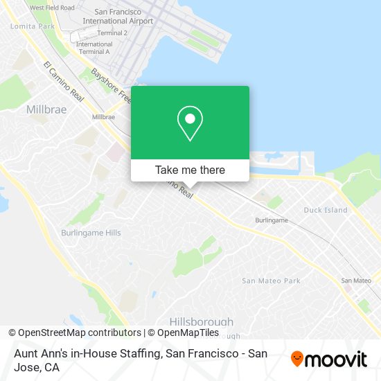 Mapa de Aunt Ann's in-House Staffing