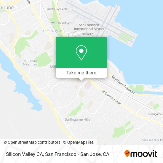 Silicon Valley CA map