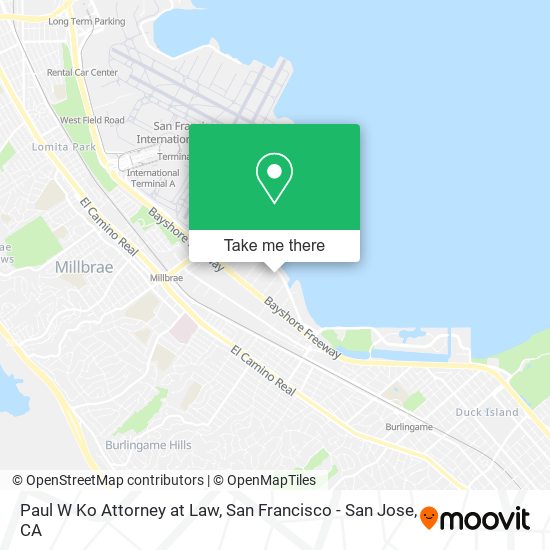 Paul W Ko Attorney at Law map