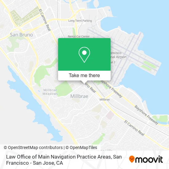 Law Office of Main Navigation Practice Areas map