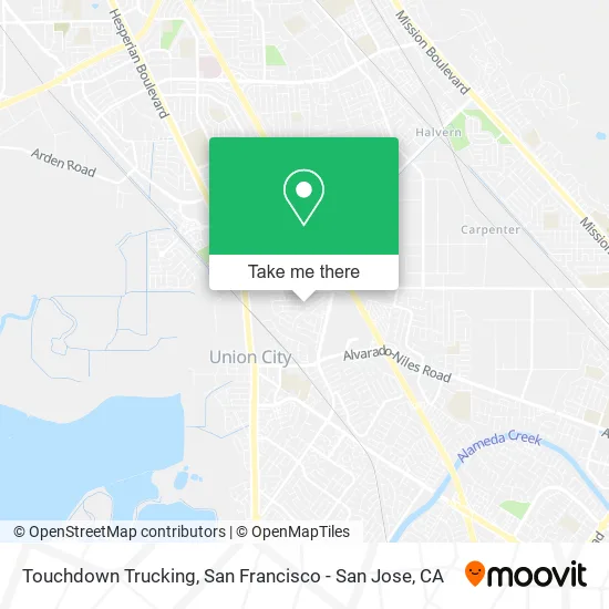 Touchdown Trucking map