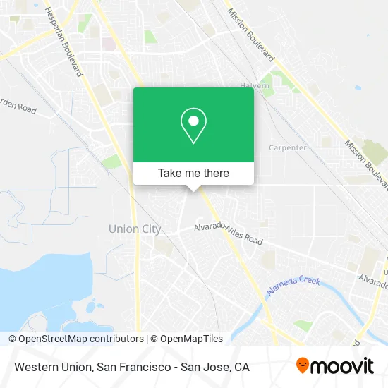 Mapa de Western Union