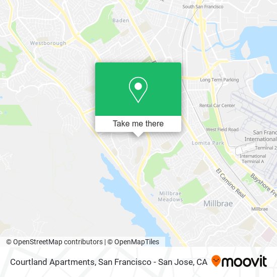 Courtland Apartments map